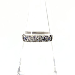 メレダイヤ デザインリング プラチナ 指輪 リング 11号 Pt850 ダイヤモンド レディース 【中古】nbjwl