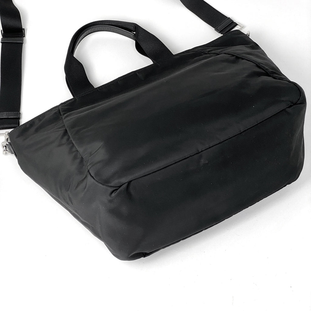 プラダ ロゴプレート トートバッグ 2WAY ショルダーバッグ ハンドバッグ トートバッグ ナイロン ネロ(ブラック) BR4376 レディース 【中古】brbag