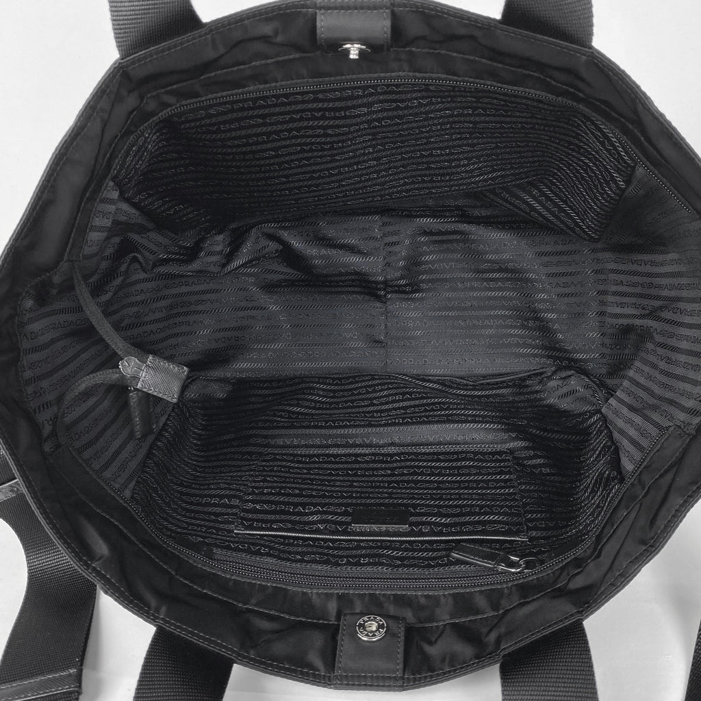 プラダ ロゴプレート トートバッグ 2WAY ショルダーバッグ ハンドバッグ トートバッグ ナイロン ネロ(ブラック) BR4376 レディース 【中古】brbag