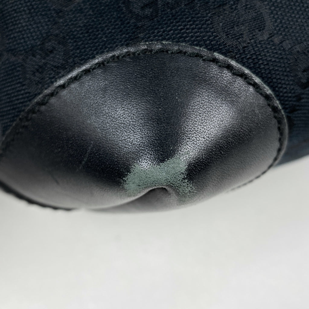 グッチ GG柄 トートバッグ 肩掛け トートバッグ GGキャンバス ブラック 247209 レディース 【中古】brbag