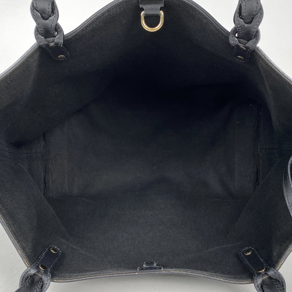 グッチ GG柄 トートバッグ 肩掛け トートバッグ GGキャンバス ブラック 247209 レディース 【中古】brbag