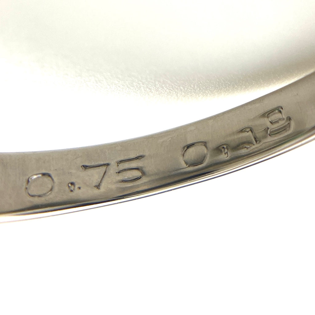 エメラルド デザインリング プラチナ メレダイヤ 指輪 リング 13号 Pt900 エメラルド ダイヤモンド レディース 【中古】nbjwl