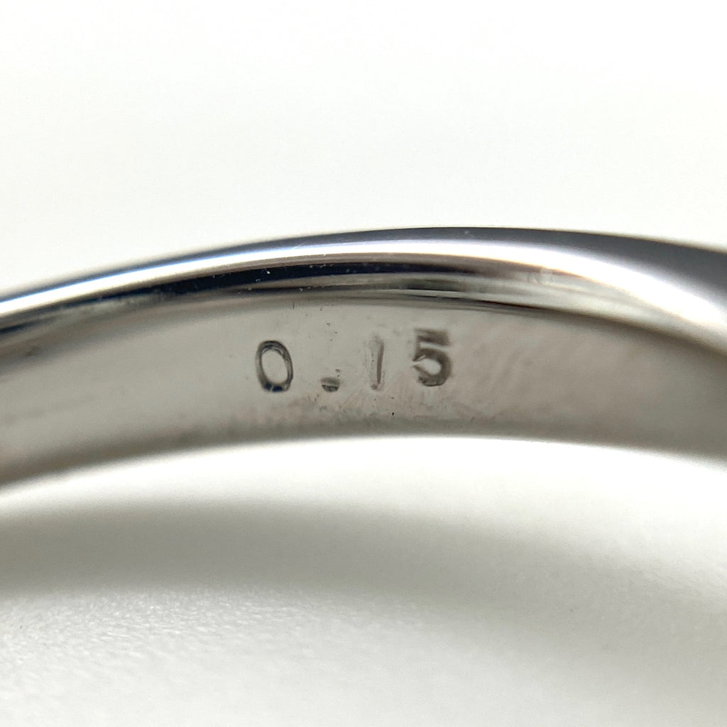 パール デザインリング プラチナ 指輪 メレダイヤ リング 11.5号 Pt900 ダイヤモンド レディース 【中古】nbjwl