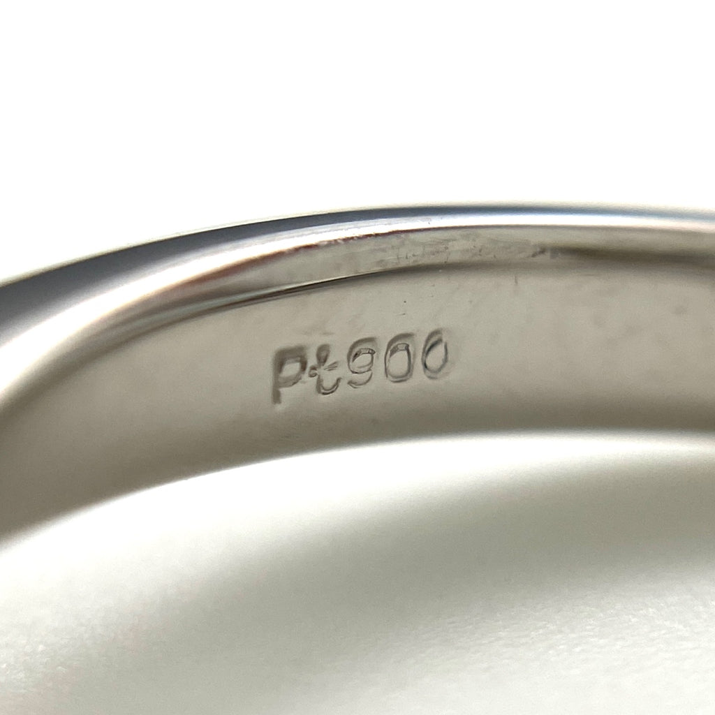 パール デザインリング プラチナ 指輪 メレダイヤ リング 11.5号 Pt900 ダイヤモンド レディース 【中古】nbjwl