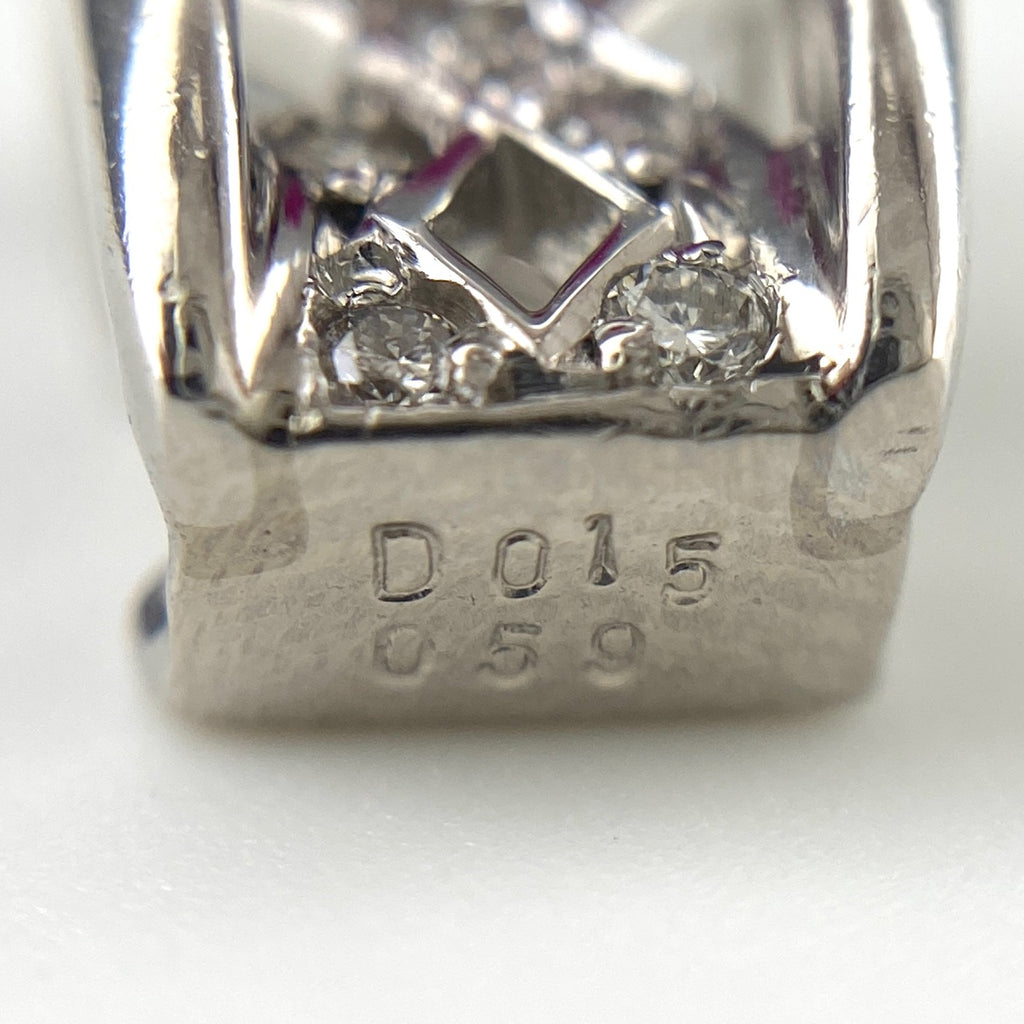 ルビー デザインペンダントトップ プラチナ メレダイヤ ペンダントトップ Pt900 ルビー ダイヤモンド レディース 【中古】nbjwl