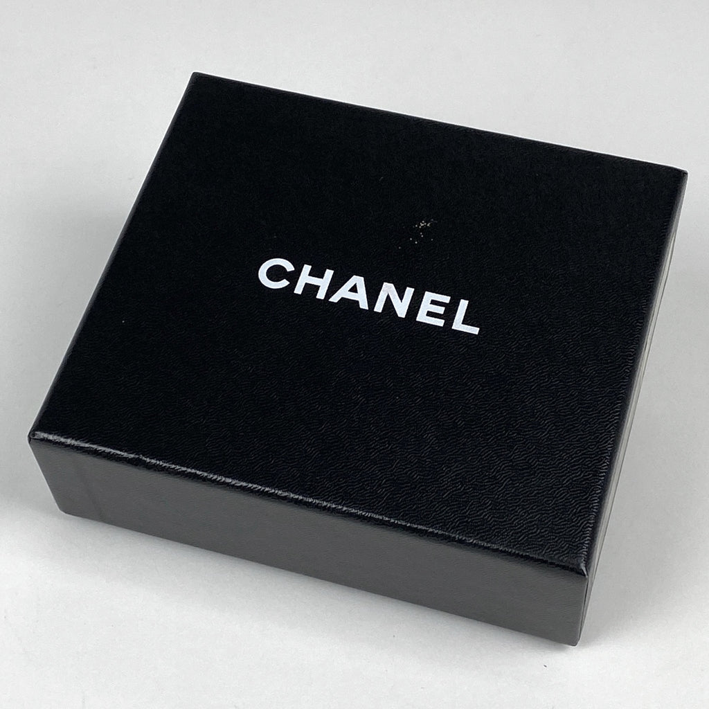 シャネル アイコンライン 二つ折り 財布 ココマーク 二つ折り財布 レザー ブラック レディース 【中古】brbag