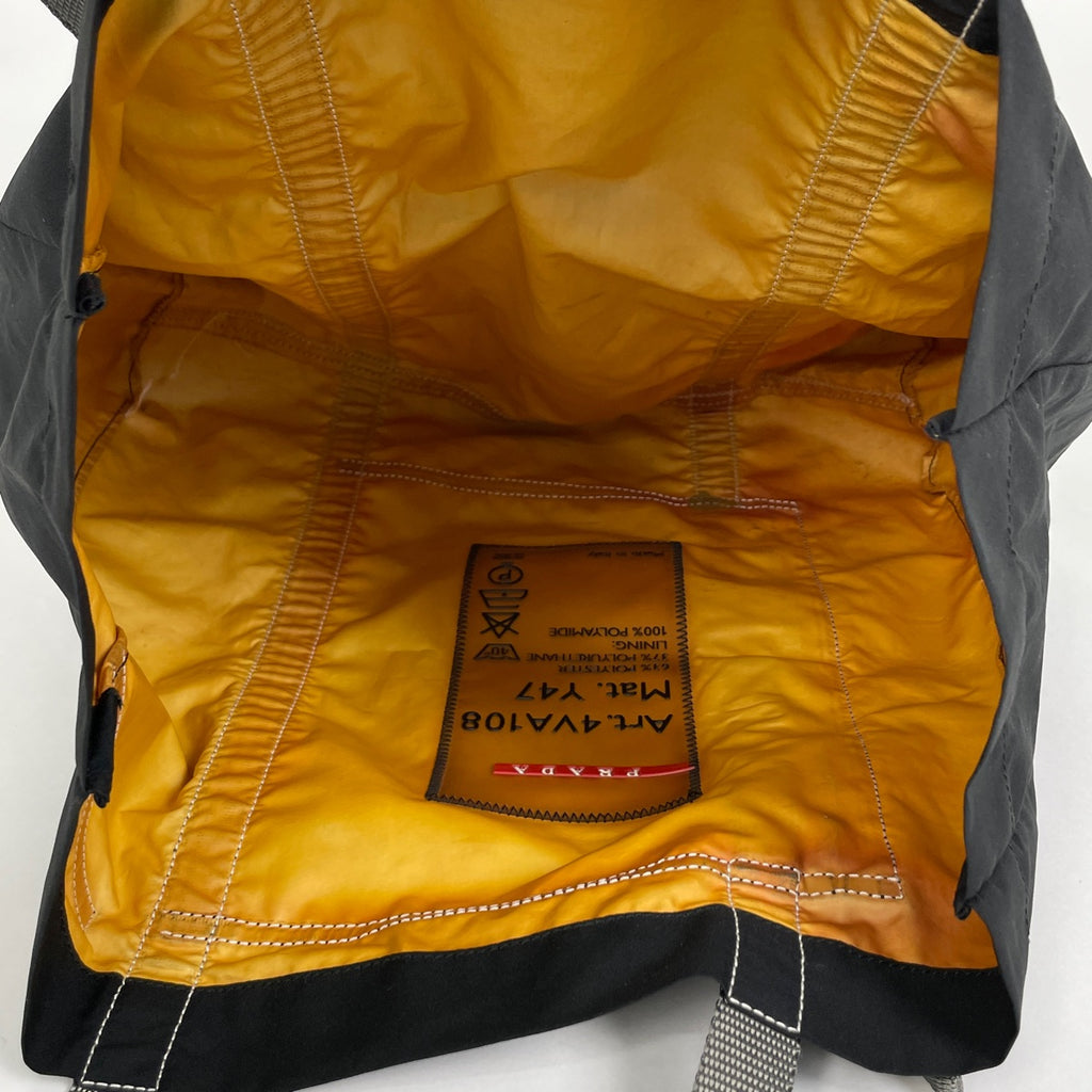 プラダ ロゴ トートバッグ スポーツライン ショルダーバッグ トートバッグ ナイロン ブラック 4VA108 レディース 【中古】brbag