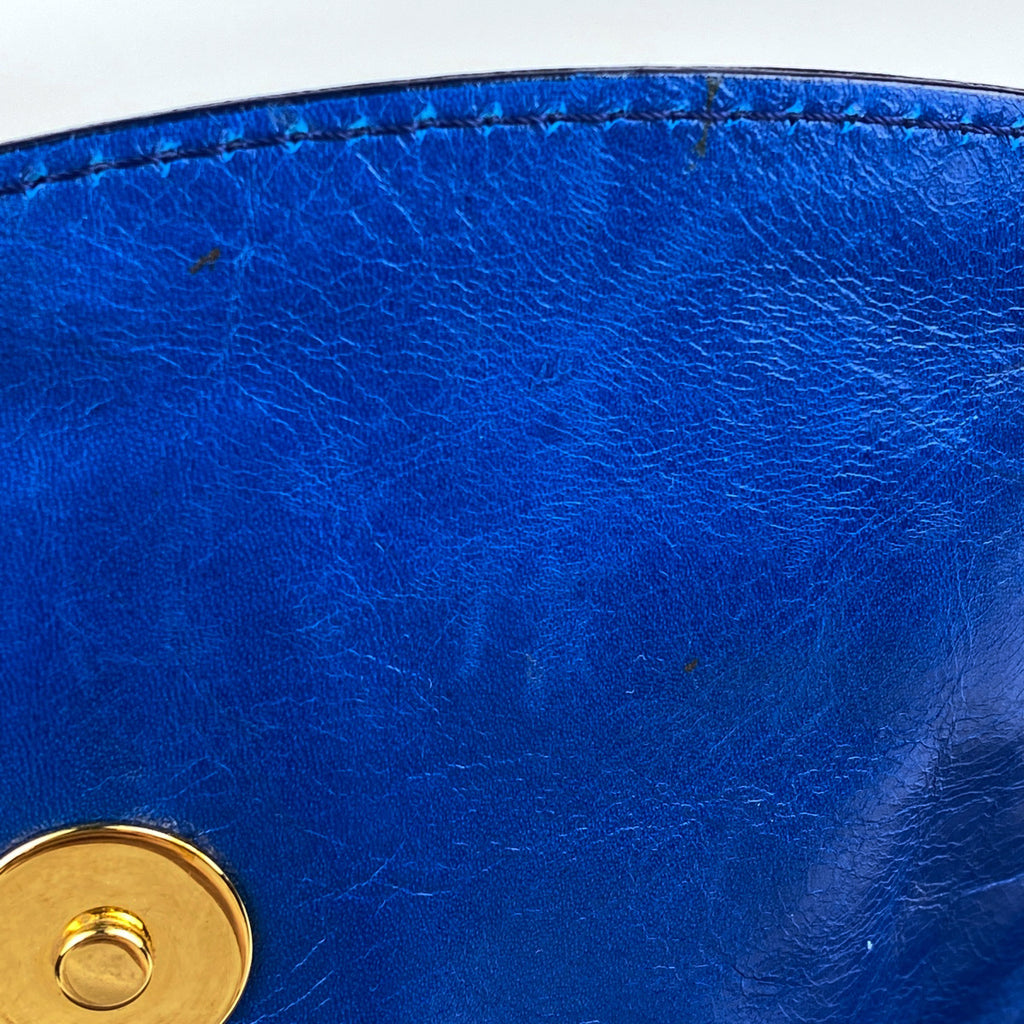 マークジェイコブス ロゴ ショルダーバッグ チェーン ショルダーバッグ レザー ブラウン レディース 【中古】brbag