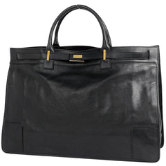 グッチ ロゴ トートバッグ ハンドバッグ トートバッグ レザー ブラック 0021096 レディース 【中古】brbag