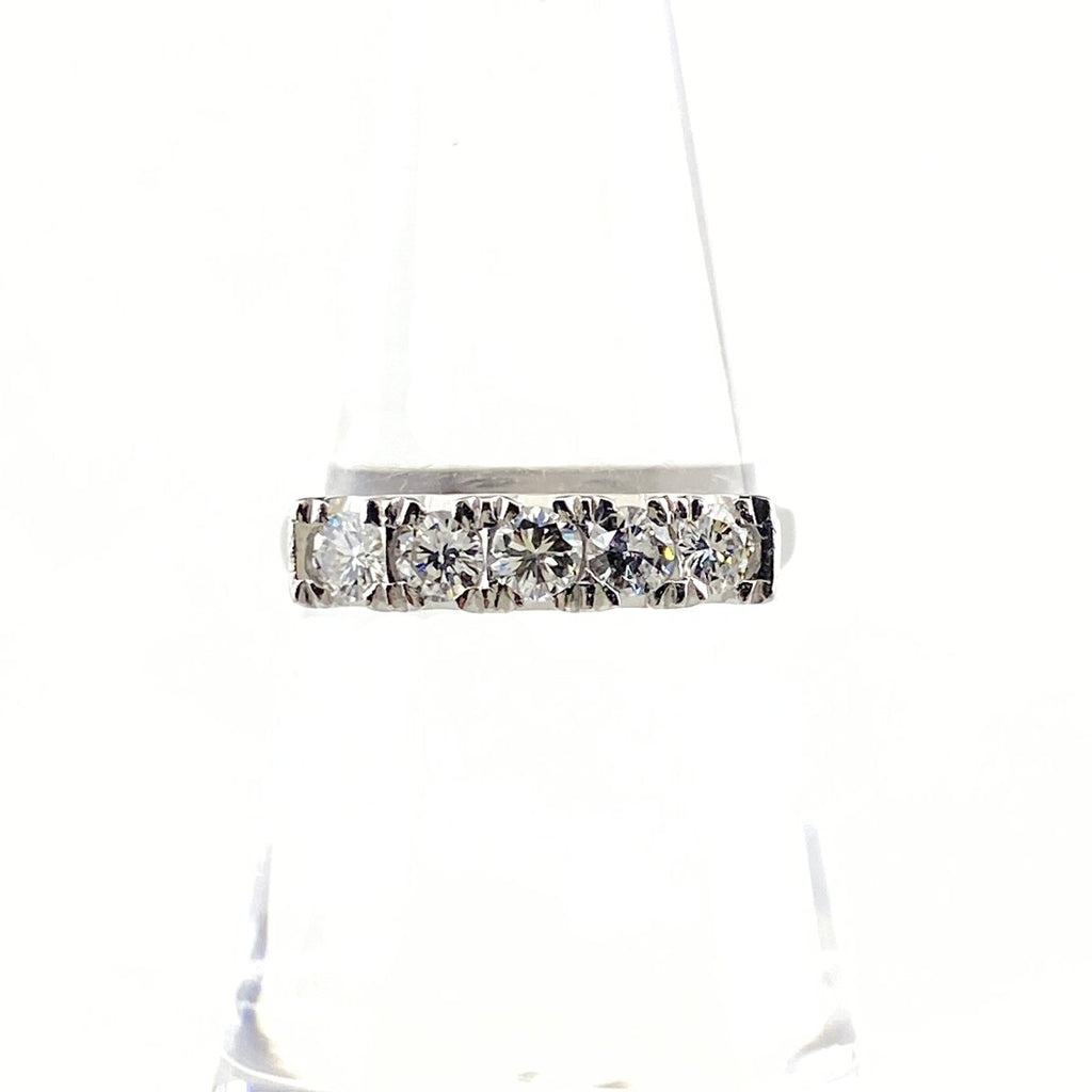 メレダイヤ デザインリング プラチナ 指輪 リング 13号 Pt850 ダイヤモンド レディース 【中古】nbjwl