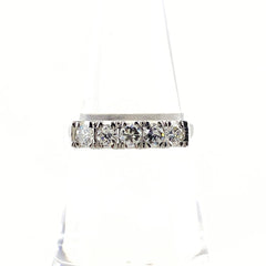 メレダイヤ デザインリング プラチナ 指輪 リング 13号 Pt850 ダイヤモンド レディース 【中古】nbjwl