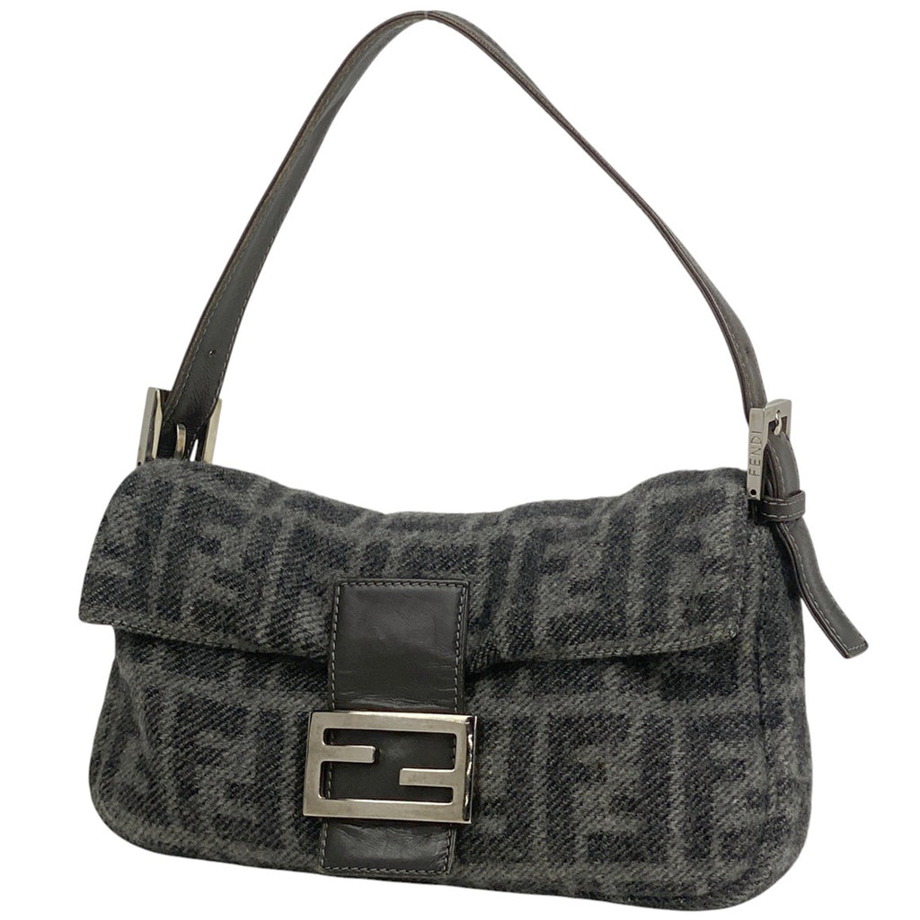 フェンディ ズッカ柄 ショルダーバッグ ハントバッグ ワンショルダー ショルダーバッグ ファブリック グレー 26424 レディース 【中古】brbag