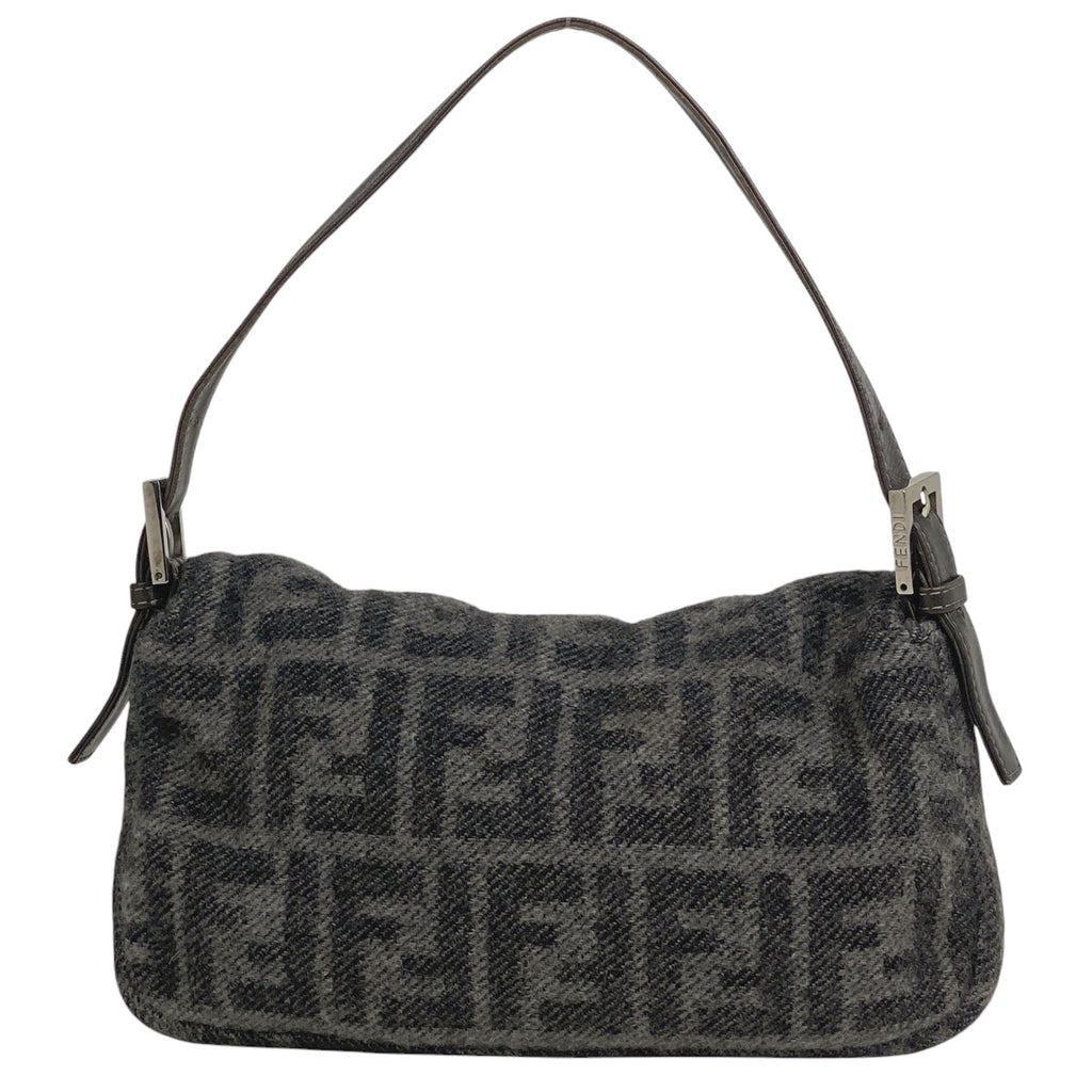 フェンディ ズッカ柄 ショルダーバッグ ハントバッグ ワンショルダー ショルダーバッグ ファブリック グレー 26424 レディース 【中古】brbag