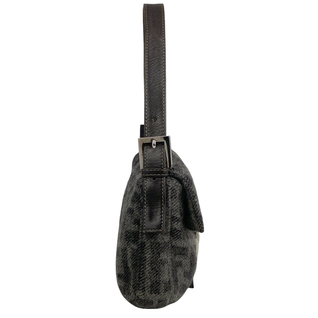 フェンディ ズッカ柄 ショルダーバッグ ハントバッグ ワンショルダー ショルダーバッグ ファブリック グレー 26424 レディース 【中古】brbag