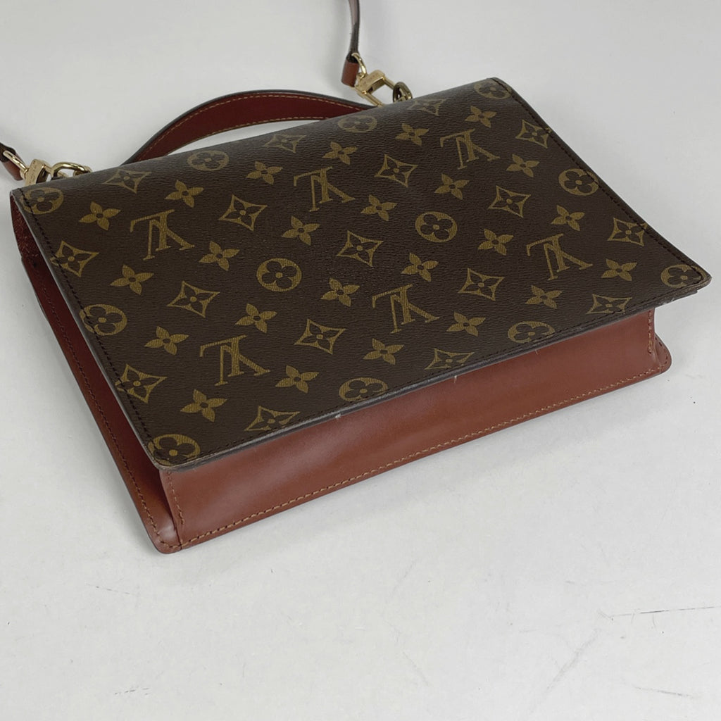 【ジャンク品】ルイ・ヴィトン モンソー 26 ショルダーバッグ 2WAY ハンドバッグ モノグラム ブラウン M51187 レディース 【中古】brbag
