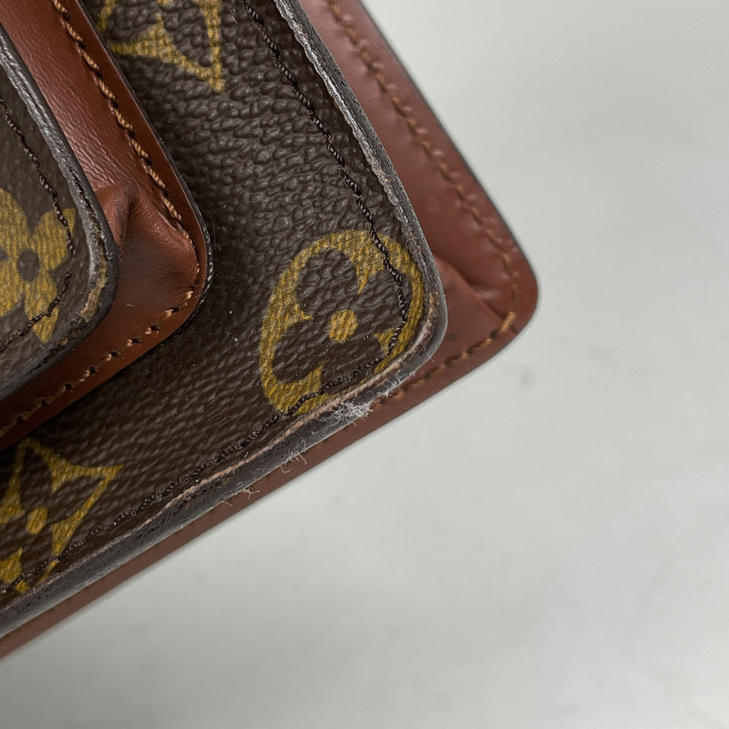 【ジャンク品】ルイ・ヴィトン モンソー 26 ショルダーバッグ 2WAY ハンドバッグ モノグラム ブラウン M51187 レディース 【中古】brbag