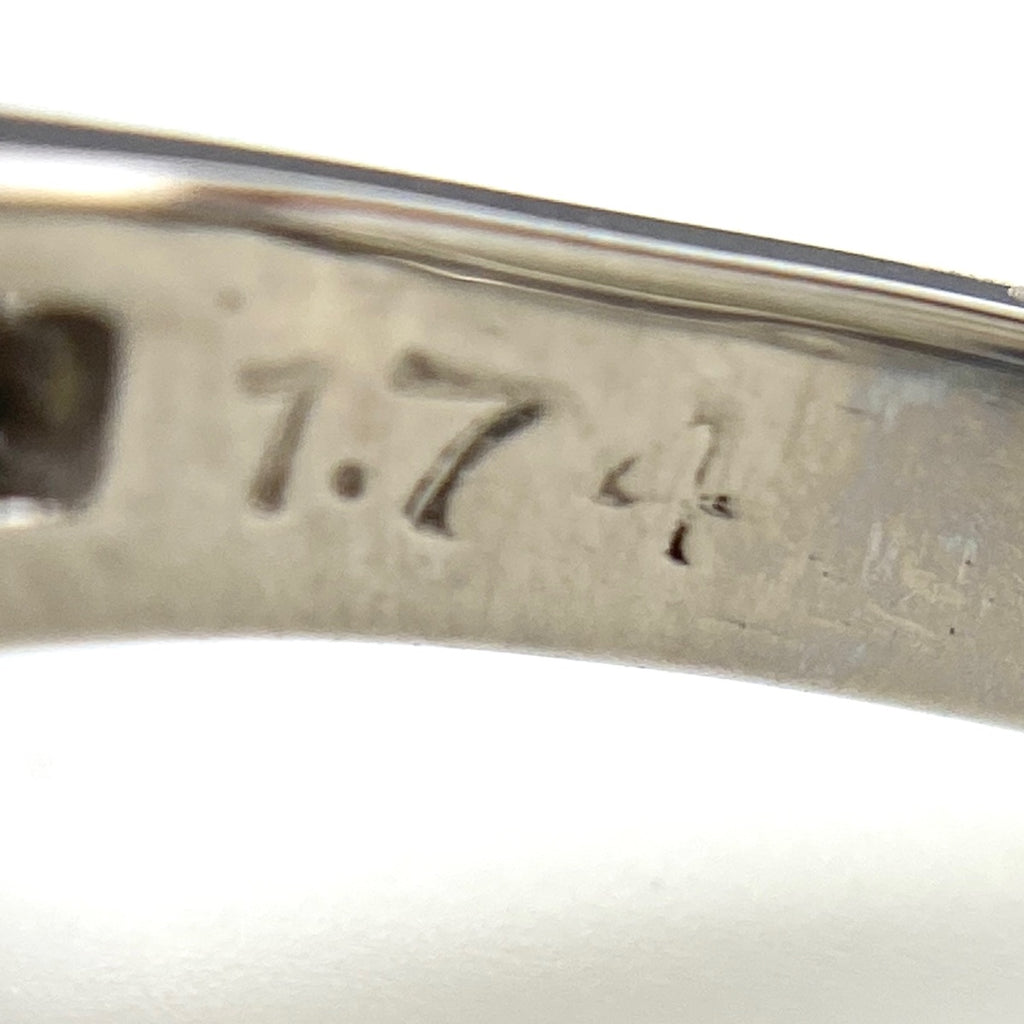 オパール デザインリング プラチナ 指輪 メレダイヤ リング 8号 Pt900 オパール ダイヤモンド レディース 【中古】nbjwl