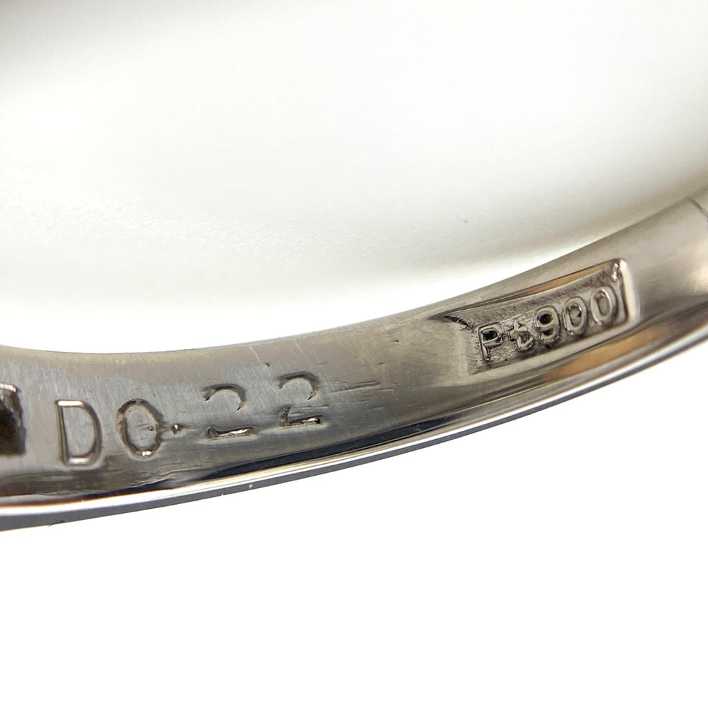 オパール デザインリング プラチナ 指輪 メレダイヤ リング 8号 Pt900 オパール ダイヤモンド レディース 【中古】nbjwl