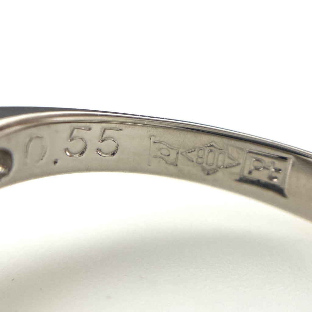 メレダイヤ デザインリング プラチナ 指輪 リング 11号 Pt900 ダイヤモンド レディース 【中古】nbjwl