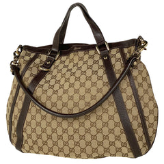 グッチ GG柄 ハンドバッグ 2WAY ショルダーバッグ アビー ハンドバッグ GGキャンバス ブラウン 130734 レディース 【中古】brbag