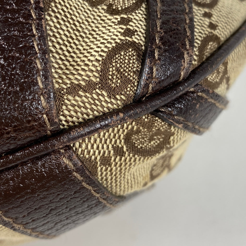 グッチ GG柄 ハンドバッグ 2WAY ショルダーバッグ アビー ハンドバッグ GGキャンバス ブラウン 130734 レディース 【中古】brbag