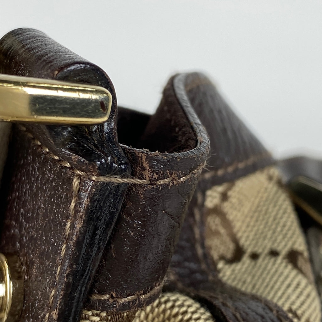 グッチ GG柄 ハンドバッグ 2WAY ショルダーバッグ アビー ハンドバッグ GGキャンバス ブラウン 130734 レディース 【中古】brbag