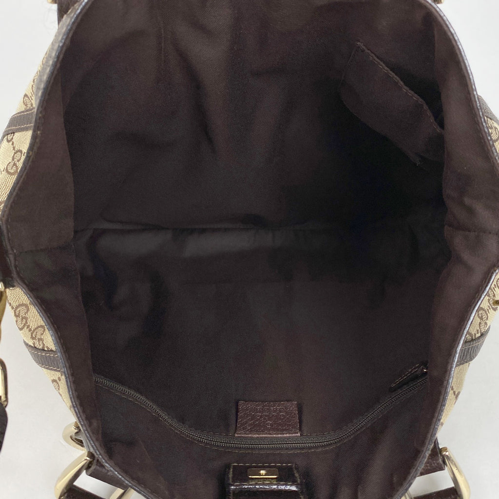 グッチ GG柄 ハンドバッグ 2WAY ショルダーバッグ アビー ハンドバッグ GGキャンバス ブラウン 130734 レディース 【中古】brbag