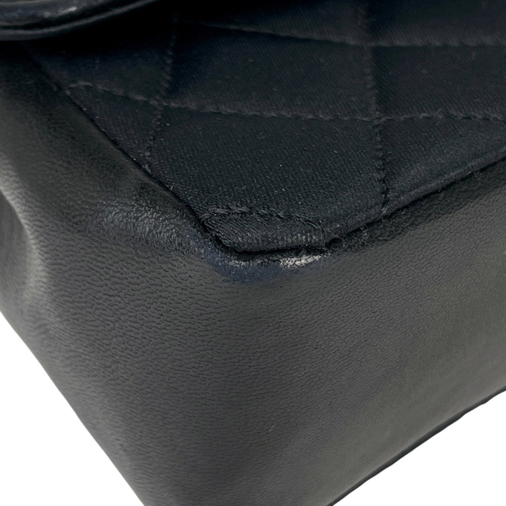 シャネル ココマーク チェーン ショルダーバッグ マトラッセ ショルダーバッグ サテン ブラック レディース 【中古】brbag