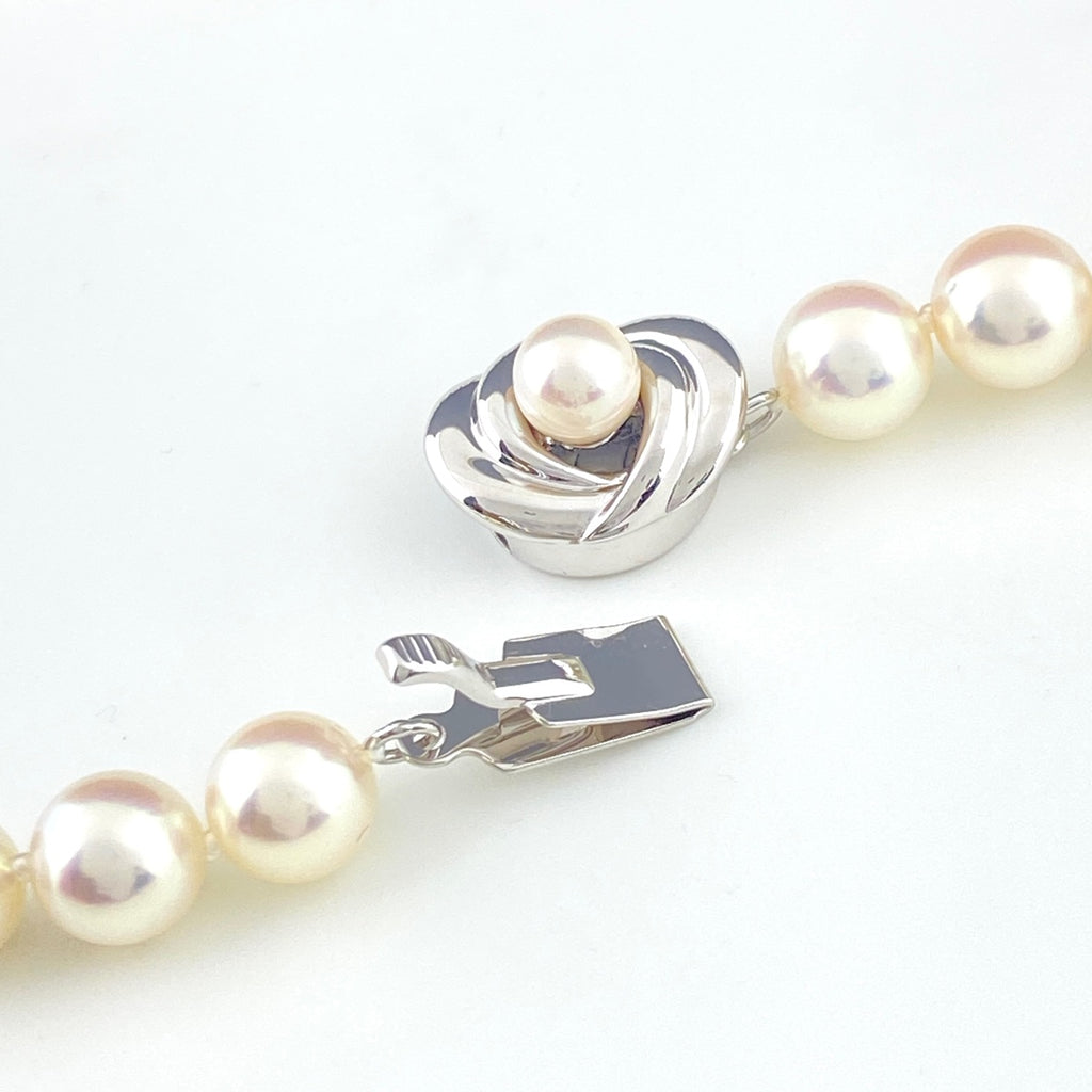 タサキ パール デザインネックレス シルバー 真珠 ネックレス SV パール レディース 【中古】brjwl