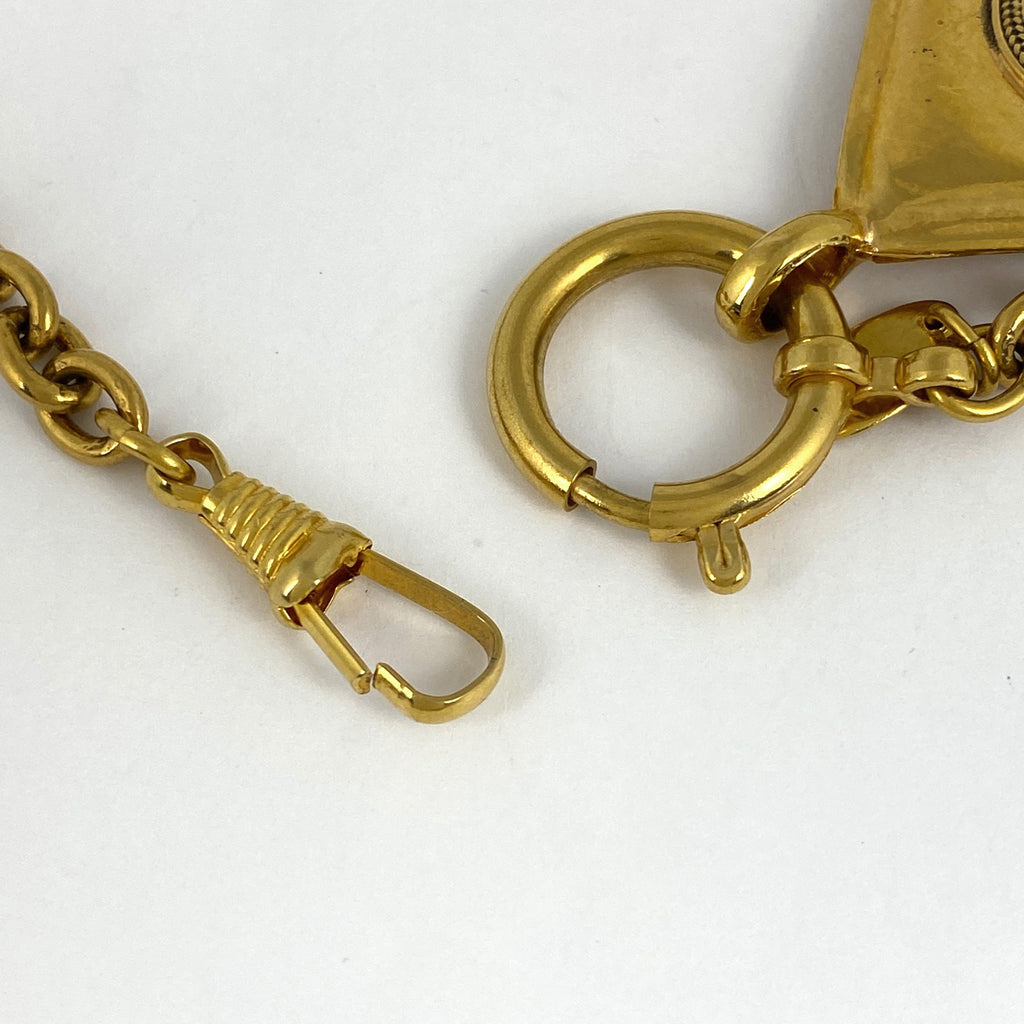 シャネル ココマーク チェーン ネックレス CCマーク ひし形 ロング ネックレス GP ゴールド レディース 【中古】bracc