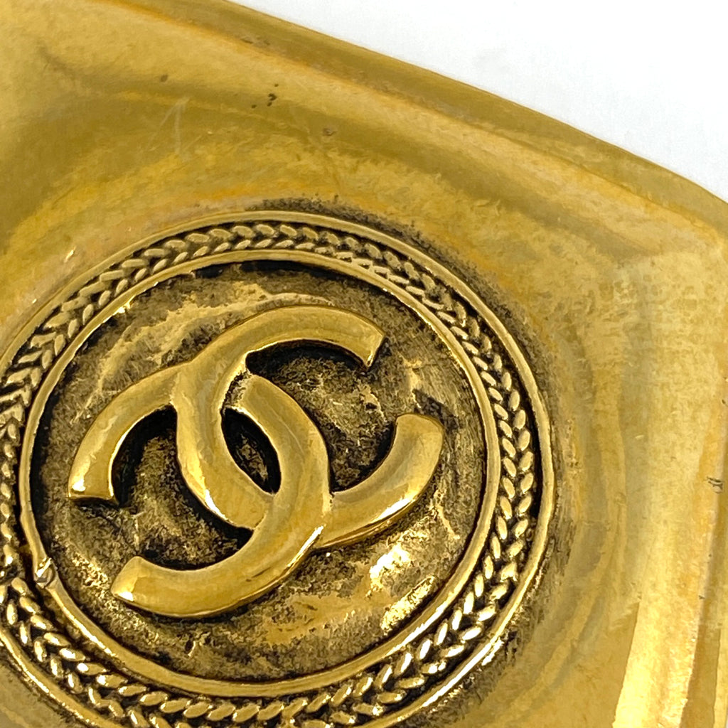 シャネル ココマーク チェーン ネックレス CCマーク ひし形 ロング ネックレス GP ゴールド レディース 【中古】bracc