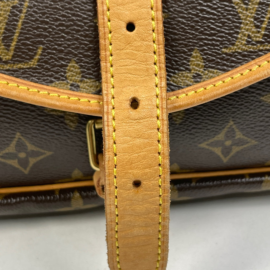 ルイ・ヴィトン ソミュール 30 斜め掛け ショルダーバッグ モノグラム ブラウン M42256 レディース 【中古】brbag