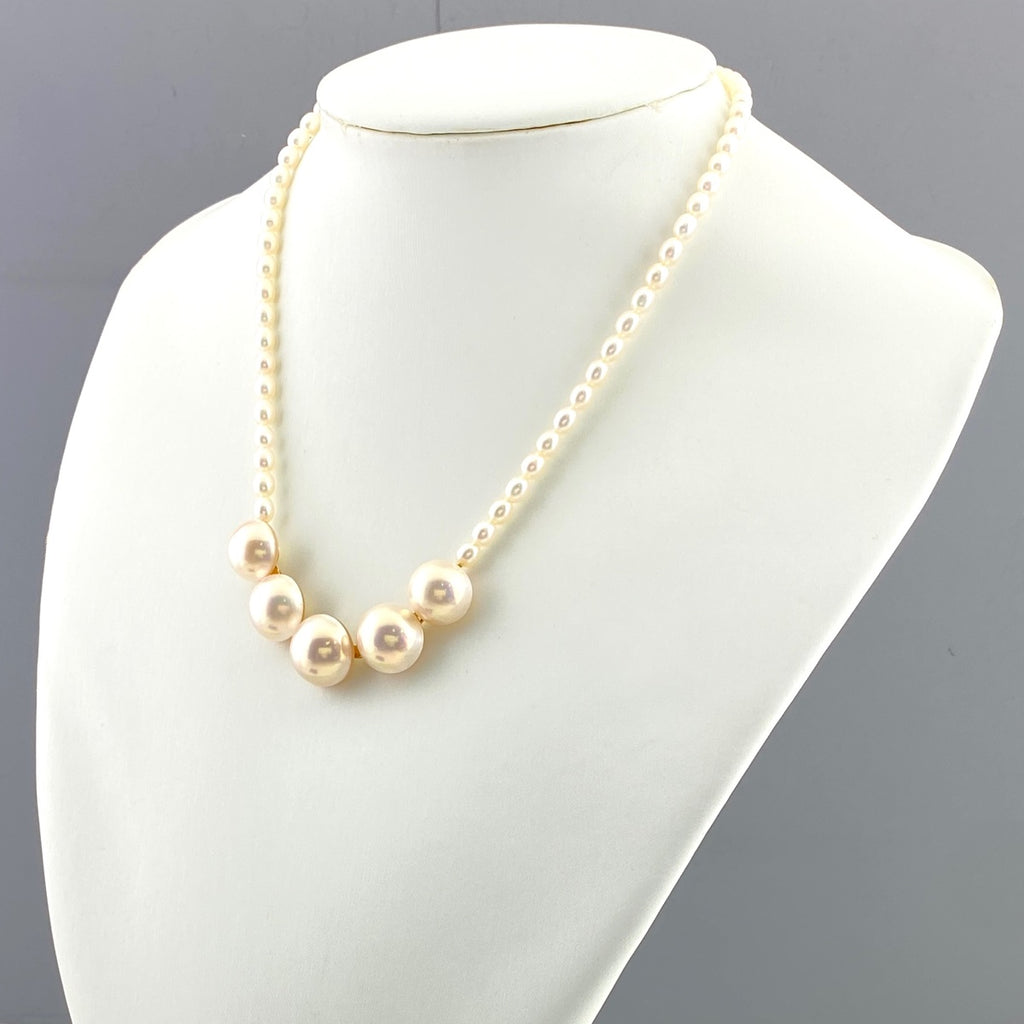 タサキ パール デザインネックレス YG イエローゴールド ペンダント 真珠 ネックレス K18 パール レディース 【中古】brjwl