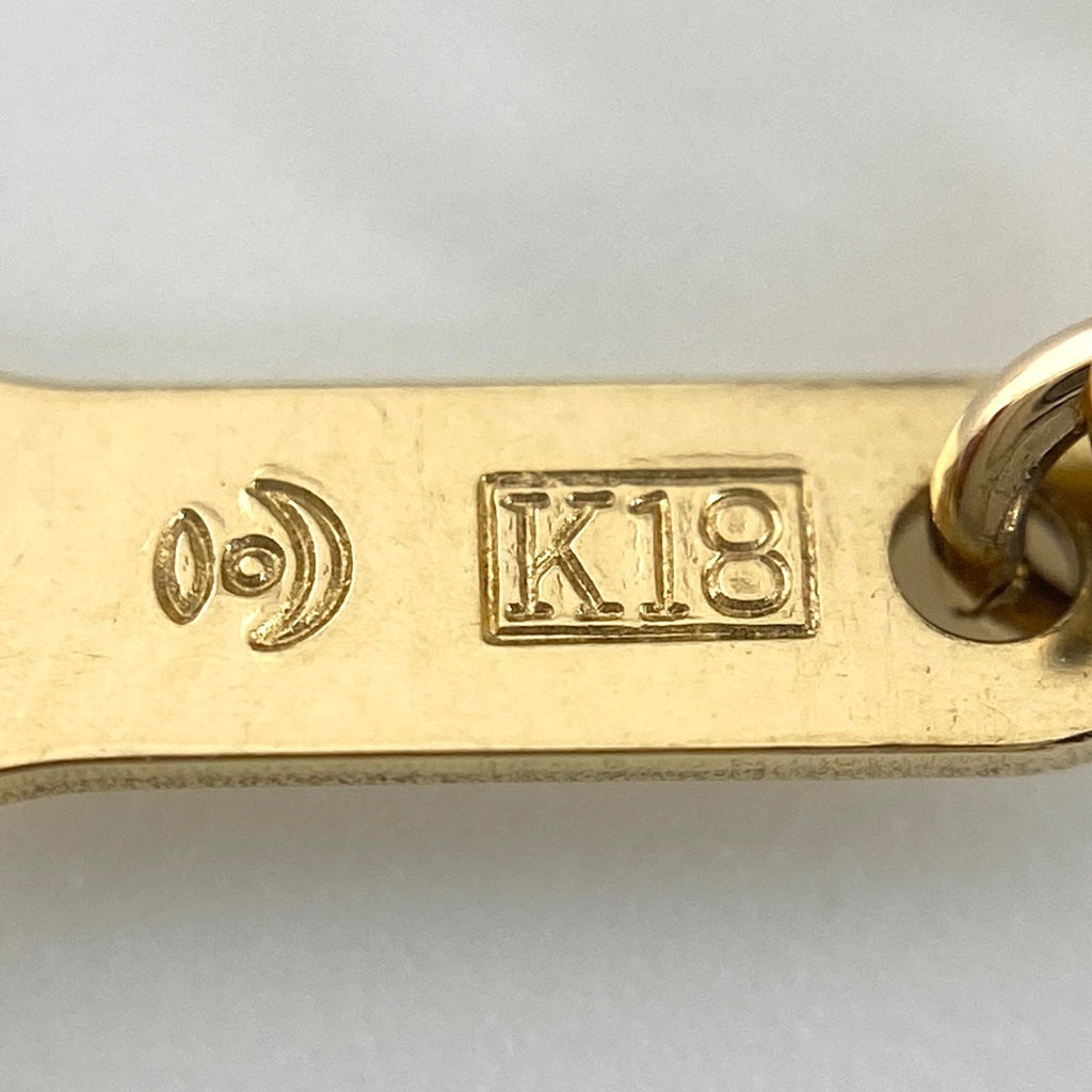 タサキ パール デザインネックレス YG イエローゴールド ペンダント 真珠 ネックレス K18 パール レディース 【中古】brjwl