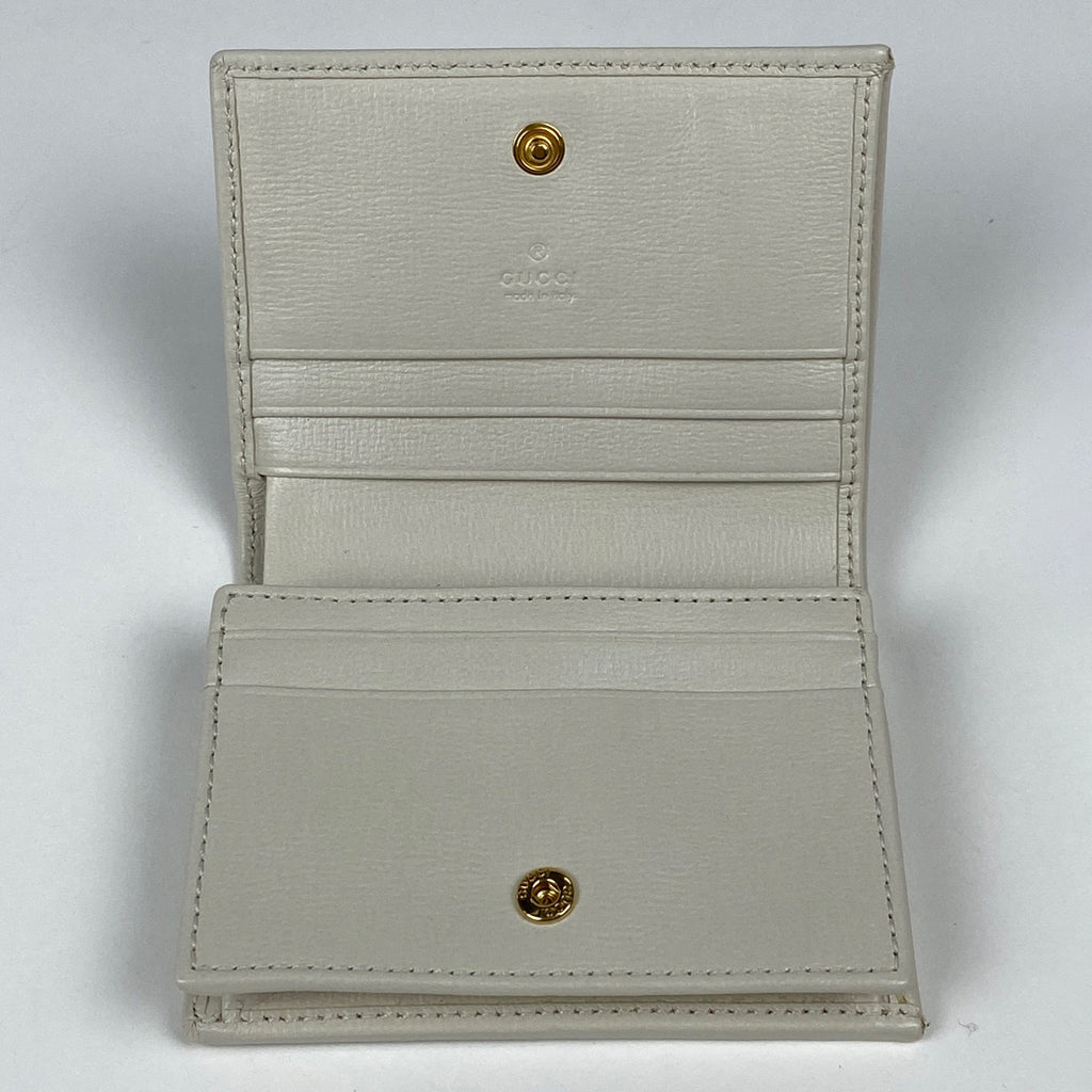 グッチ ホースビット 二つ折り 財布 札入れ 小銭入れ 二つ折り財布 コーティングキャンバス ベージュ 621887 レディース 【中古】brbag