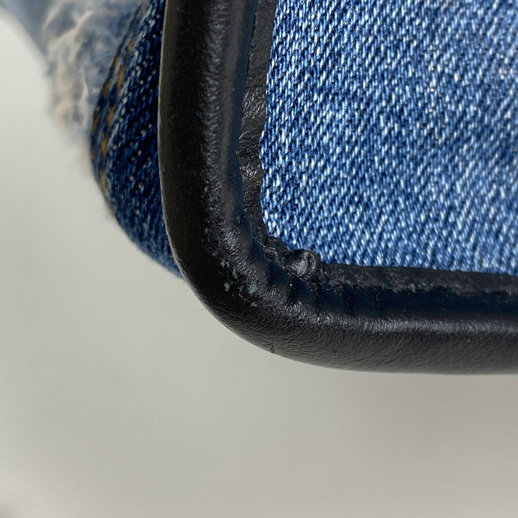 ドルチェアンドガッバーナ ロゴ トートバッグ 2WAY ショルダーバッグ ハンドバッグ デニム ブルー レディース 【中古】brbag