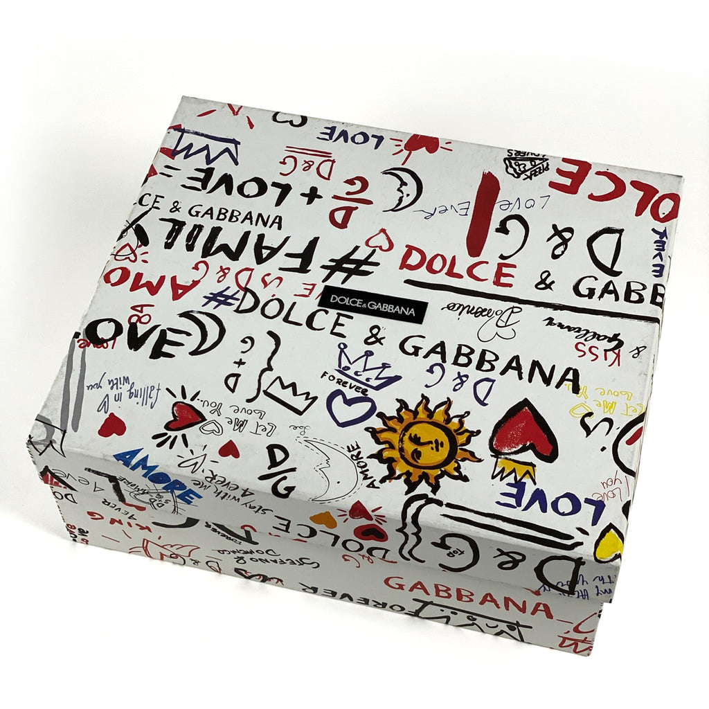 ドルチェアンドガッバーナ ハンドペインテッド スニーカー ローカット 靴 スニーカー レザー ホワイト レディース 【中古】brapp