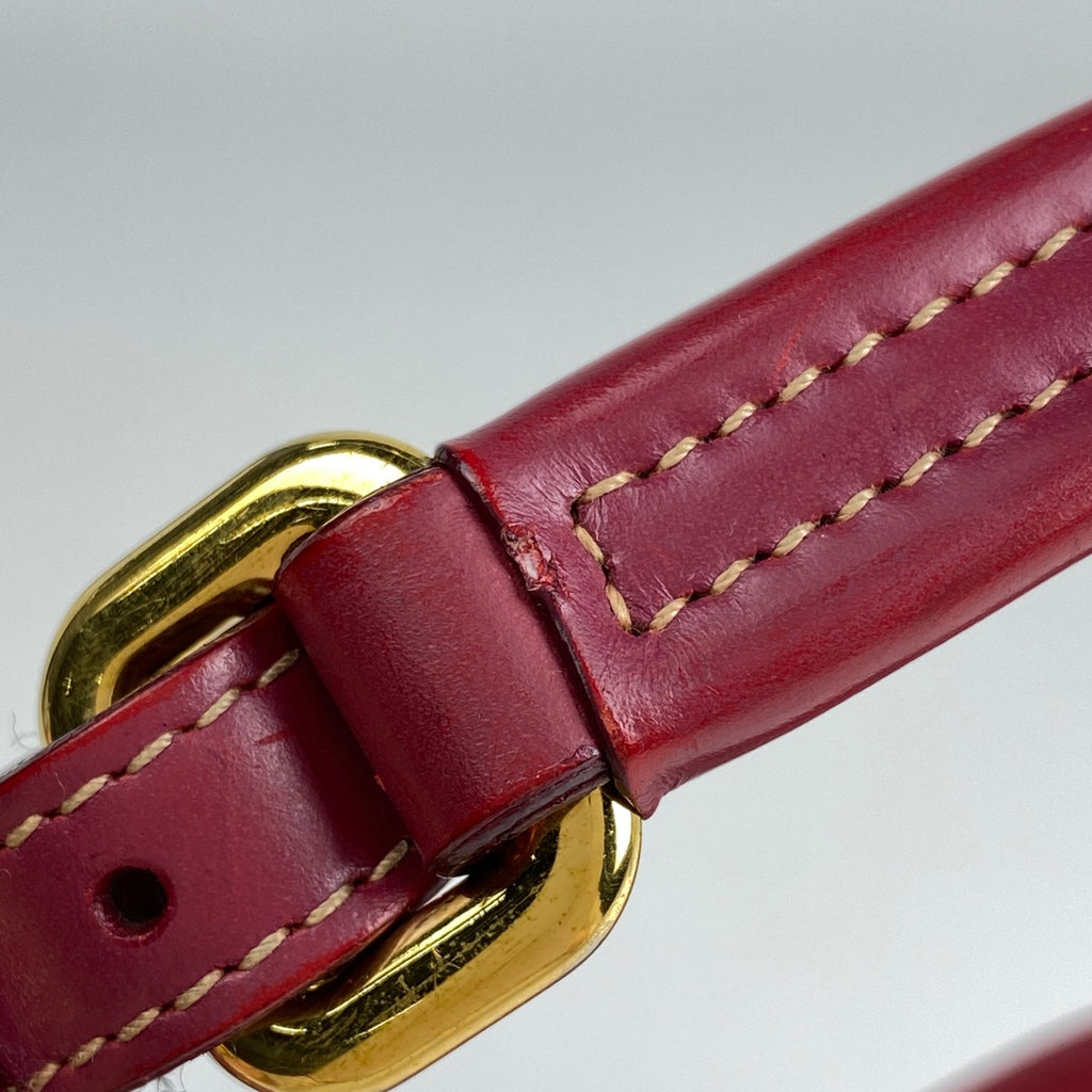 プラダ ロゴプレート ハンドバッグ 手提げ ショルダーバッグ ハンドバッグ ナイロン レッド レディース 【中古】brbag