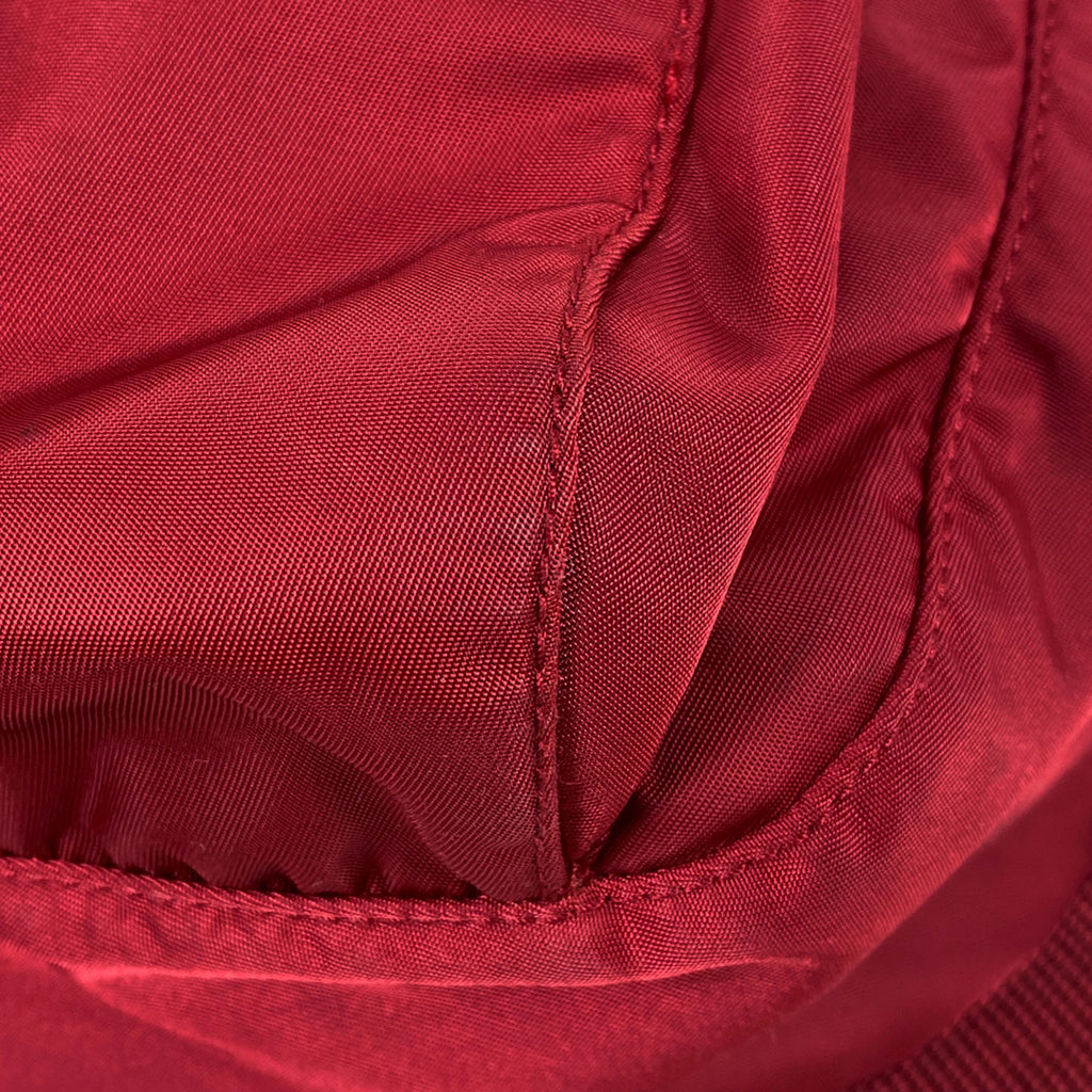 プラダ ロゴプレート ショルダーバッグ 斜め掛け ショルダーバッグ ナイロン レッド レディース 【中古】brbag