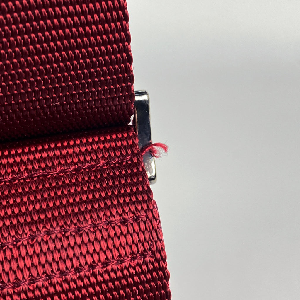 プラダ ロゴプレート ショルダーバッグ 斜め掛け ショルダーバッグ ナイロン レッド レディース 【中古】brbag