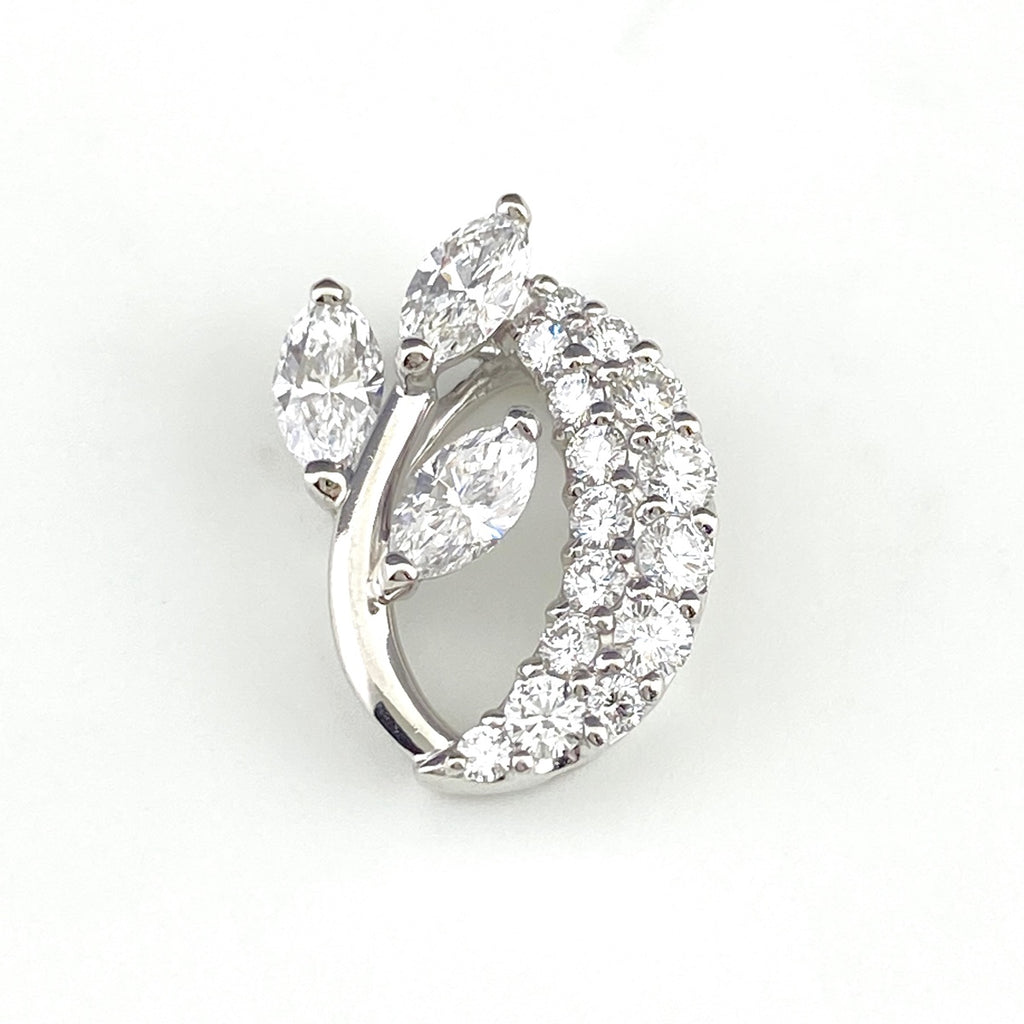 モニッケンダム メレダイヤ ペンダントトップ プラチナ ペンダントトップ Pt900 ダイヤモンド レディース 【中古】brjwl