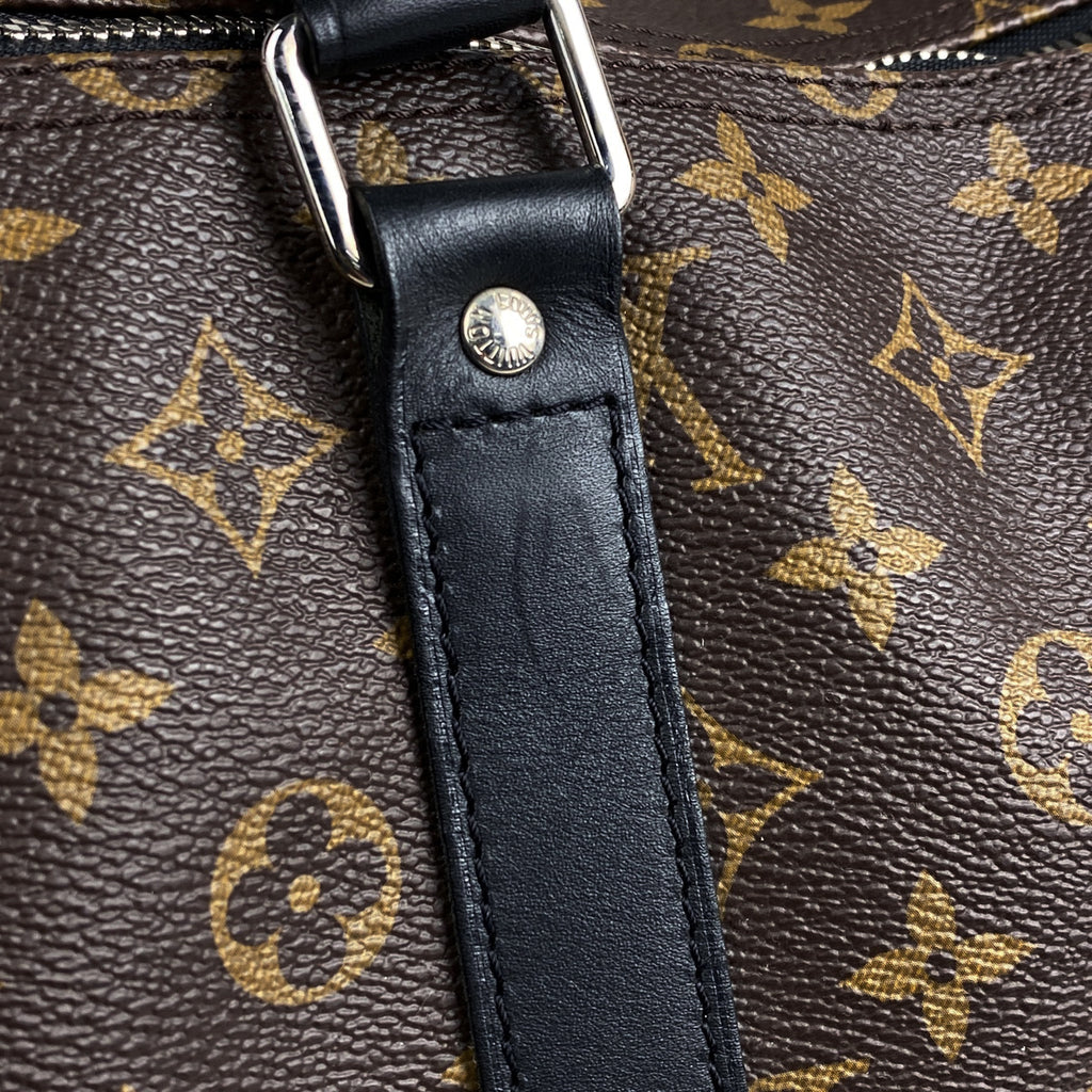 ルイ・ヴィトン キーポル バンドリエール 55 2WAY ショルダーバッグ ボストンバッグ モノグラムマカサー ブラウン ノワール(ブラック) M56714 メンズ 【中古】brbag