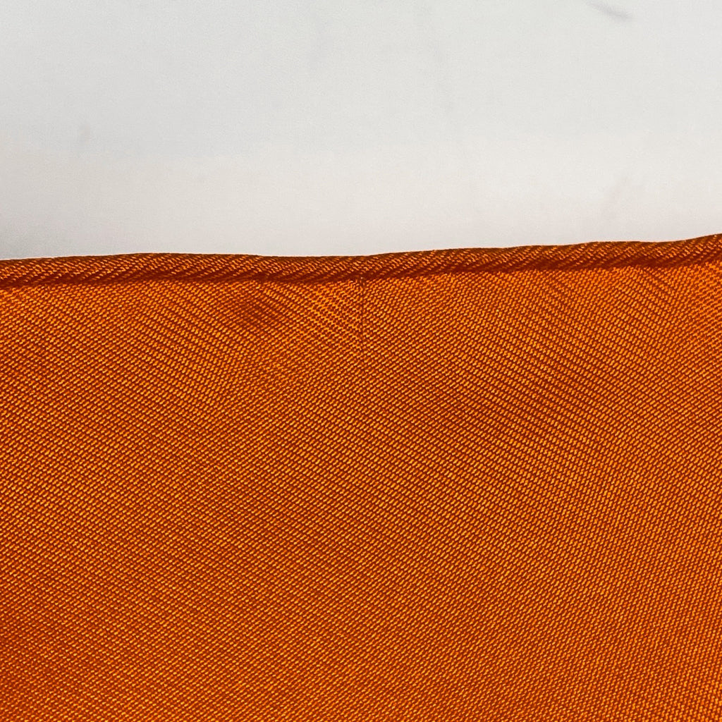 エルメス カレ 90 La Musique des Spheres 球体が奏でる音楽 スカーフ シルク オレンジ マルチカラー レディース 【中古】brbag