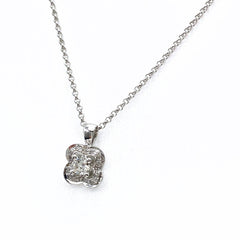 モーブッサン メレダイヤ デザインネックレス プラチナ 指輪 ネックレス 750 ダイヤモンド レディース 【中古】brjwl