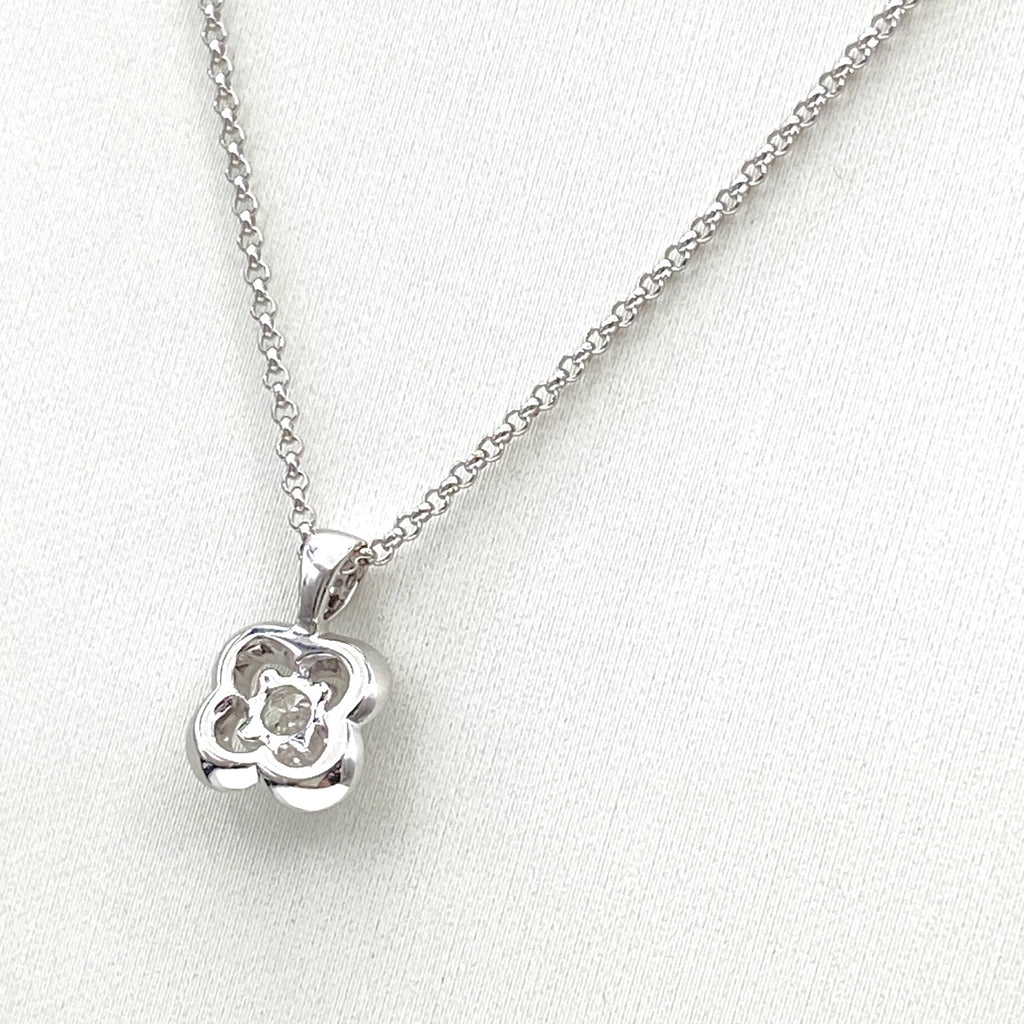 モーブッサン メレダイヤ デザインネックレス プラチナ 指輪 ネックレス 750 ダイヤモンド レディース 【中古】brjwl