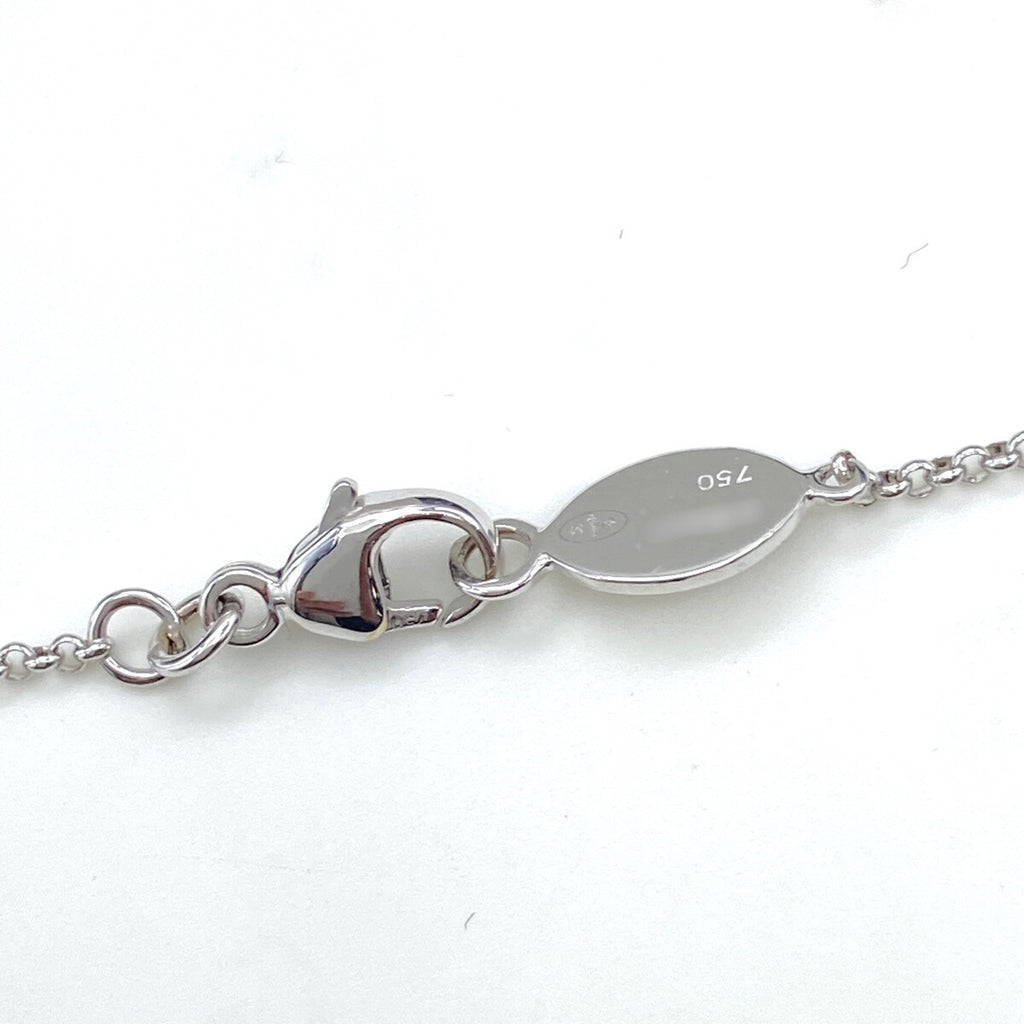 モーブッサン メレダイヤ デザインネックレス プラチナ 指輪 ネックレス 750 ダイヤモンド レディース 【中古】brjwl