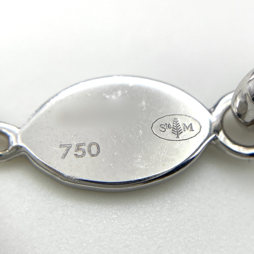 モーブッサン メレダイヤ デザインネックレス プラチナ 指輪 ネックレス 750 ダイヤモンド レディース 【中古】brjwl