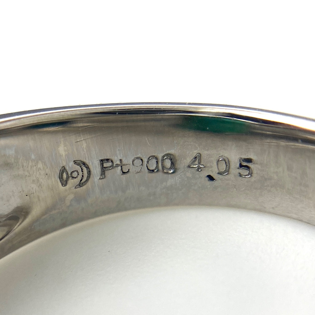 タサキ トルマリン デザインリング プラチナ 指輪 メレダイヤ リング 11.5号 Pt900 トルマリン ダイヤモンド レディース 【中古】brjwl