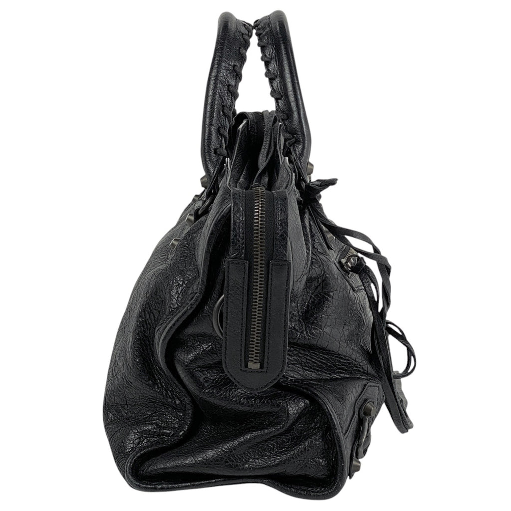 バレンシアガ ザ シティ 2WAY ショルダーバック ハンドバッグ レザー ブラック 115748 レディース 【中古】brbag