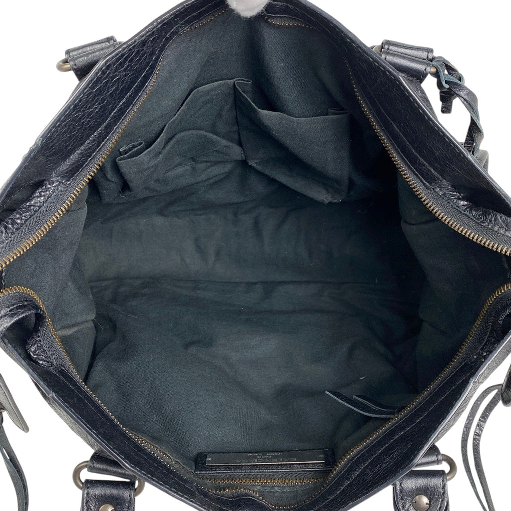 バレンシアガ ザ シティ 2WAY ショルダーバック ハンドバッグ レザー ブラック 115748 レディース 【中古】brbag
